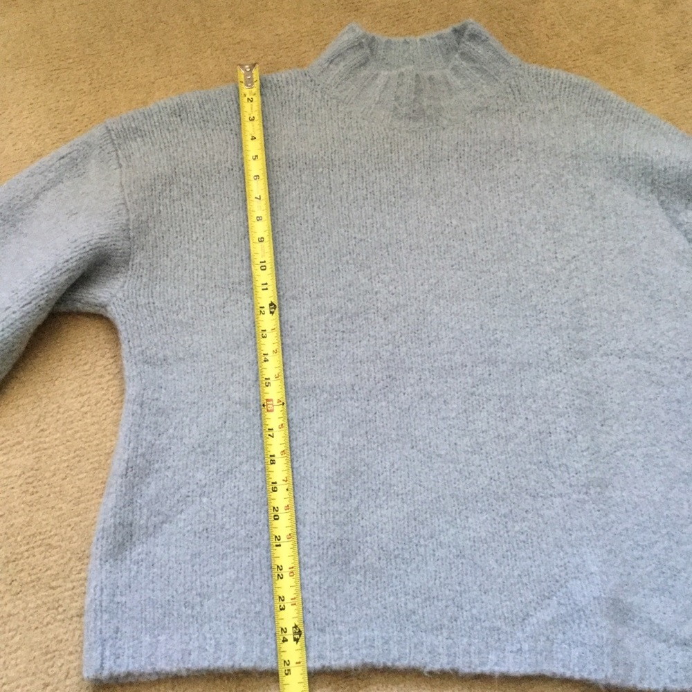 NWOT Philip Lim 3.1 sky light blue boxy alpaca wool sweater - Picture 4 of 9